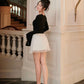 Mia long bell sleeves top - Black
