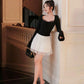 Mia long bell sleeves top - Black