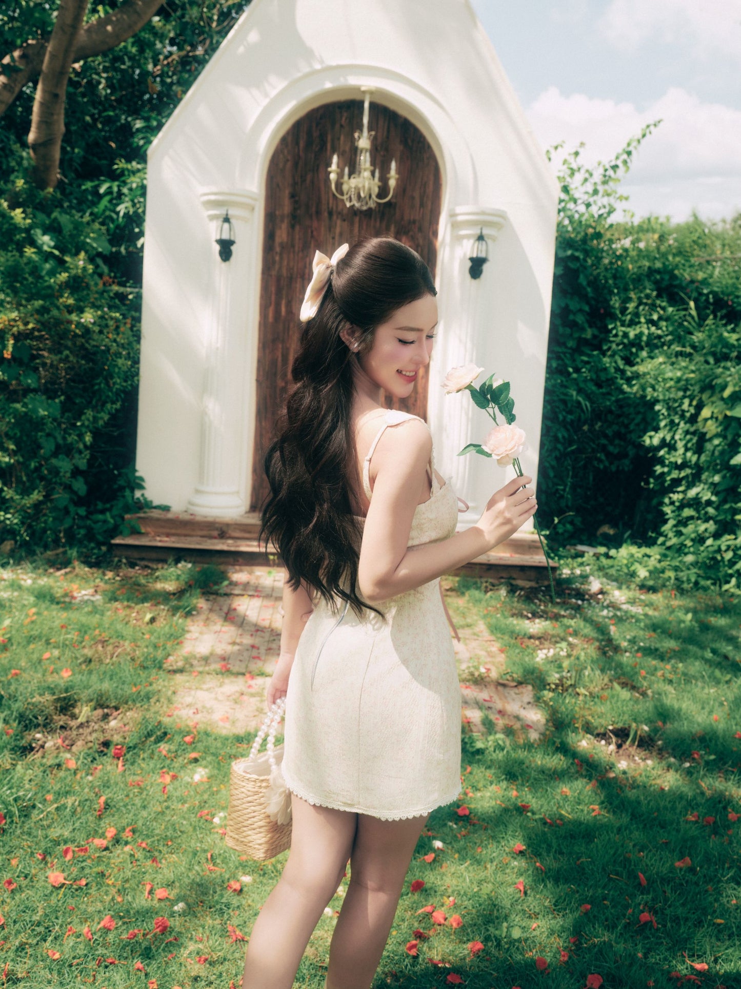 Wisteria Bustier A Line Mini Dress - Pink (PO - 40 Days)