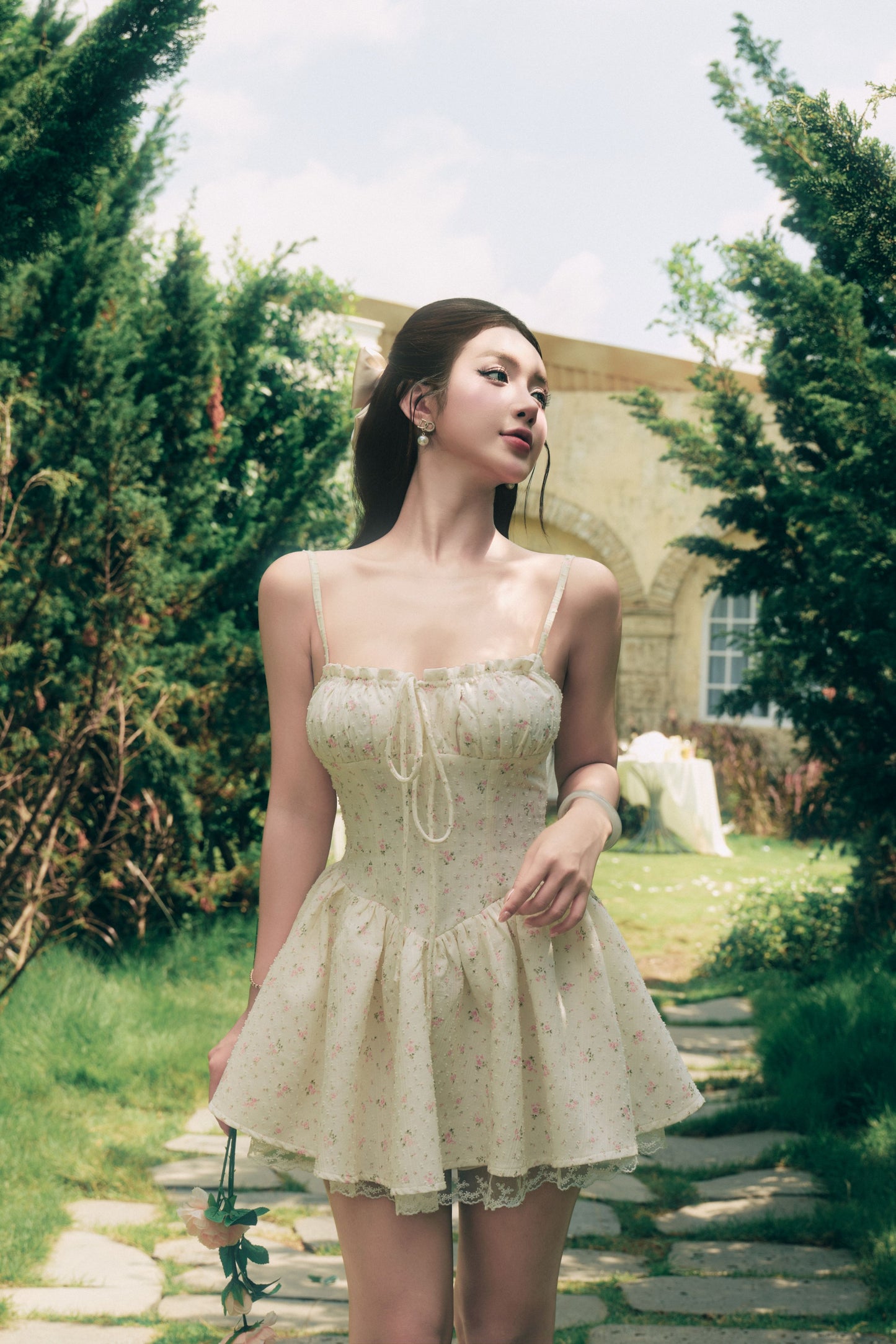 Lily Corset Mini Dress - Floral (PO - 40 Days)