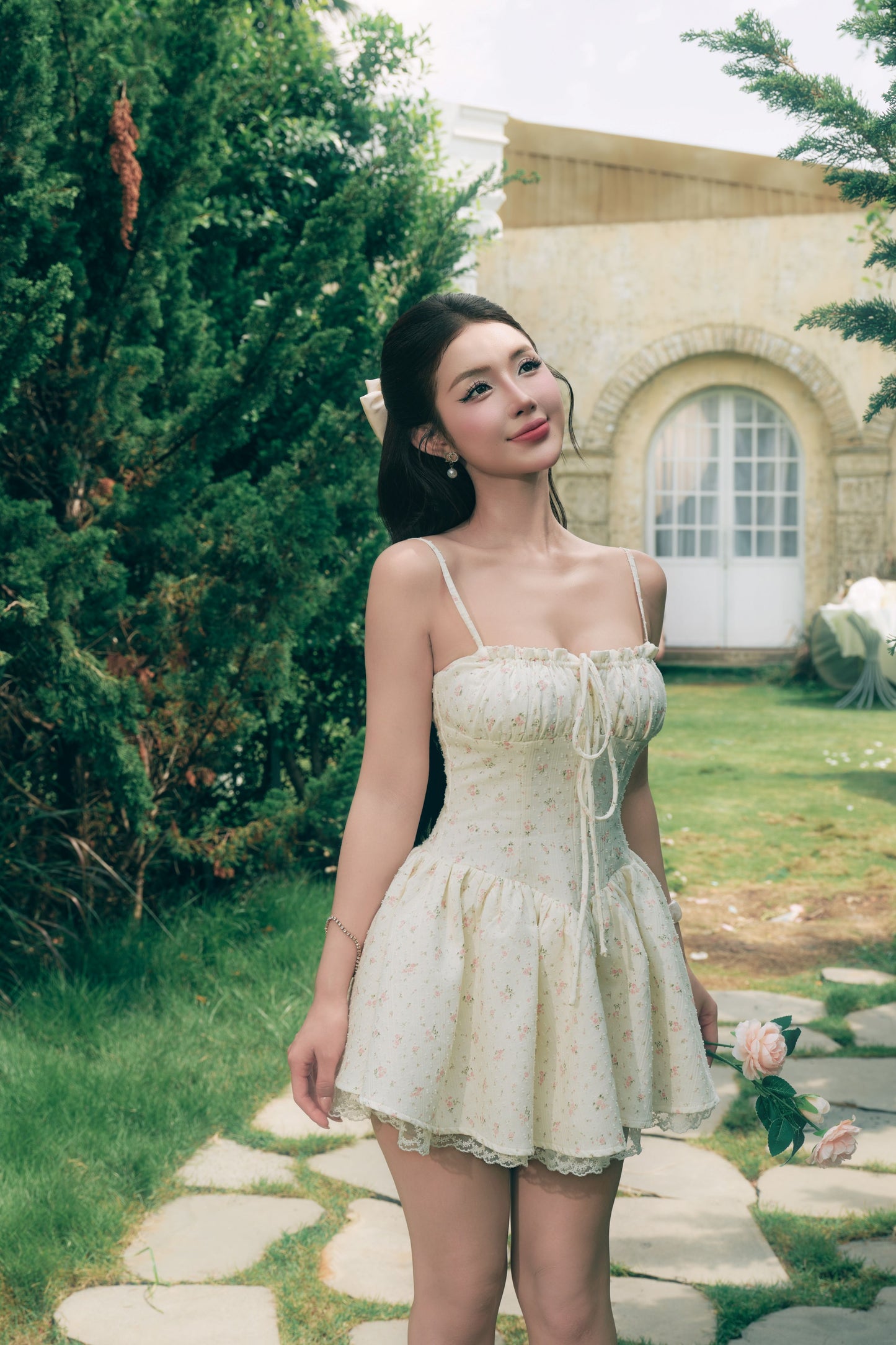Lily Corset Mini Dress - Floral (PO - 40 Days)