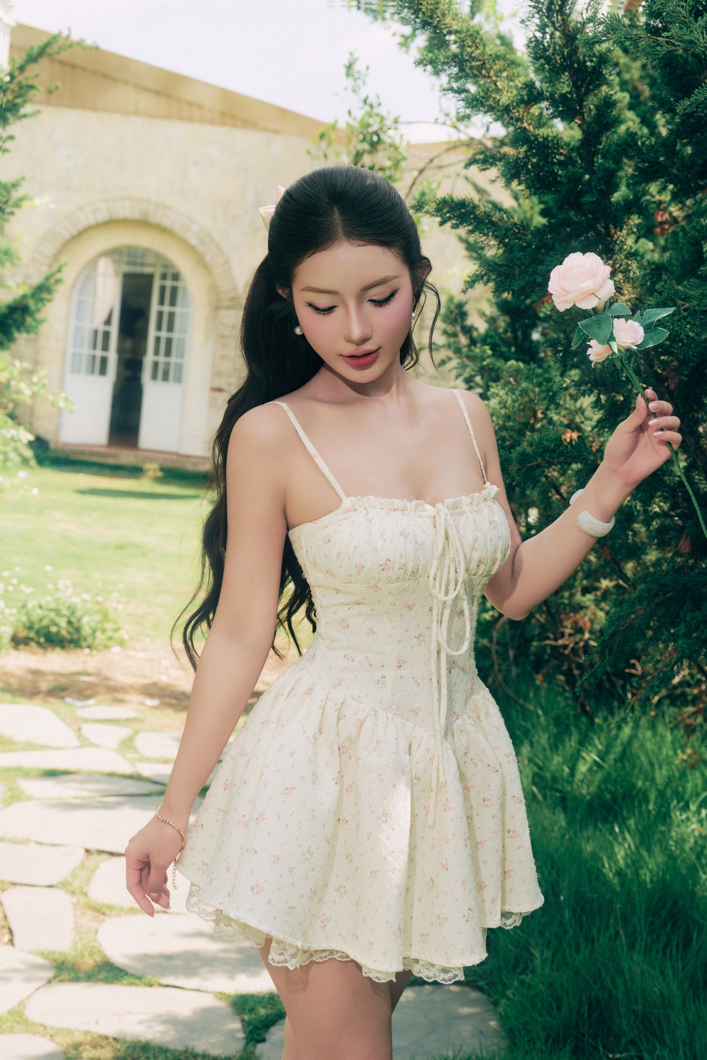 Lily Corset Mini Dress - Floral (PO - 40 Days)
