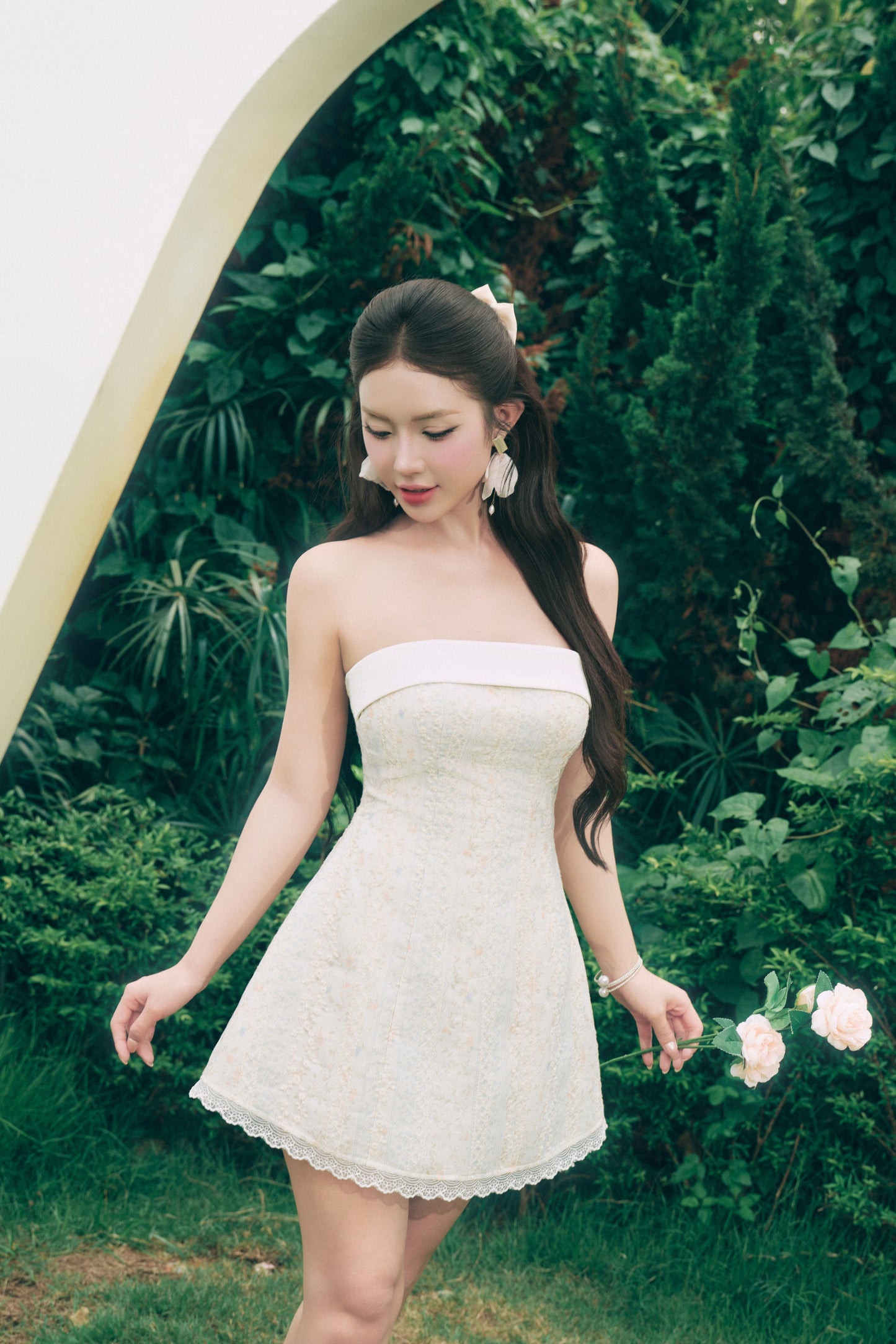 Eleanor Tube Floral Mini Dress (PO - 30 Days)