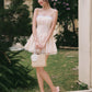 Léa Ribbon Corset Dress - Pink Floral