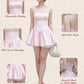 BUBD Lissey Ribbon Corset Dress - Light Pink