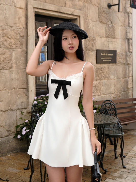 BUBD Cecilia Dress - White (Ribbon Not Included)