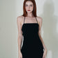 FAYE Ruched Dress in Black
