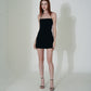 FAYE Ruched Dress in Black